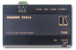 Kramer 710 Приемник видеосигналов S-video из витой пары (CAT5) с регулировкой уровня сигнала и АЧХ (YC; Tools)
