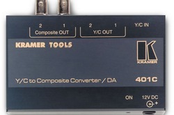 Kramer 401C Усилитель-распределитель и преобразователь сигнала S-video в композитный сигнал (CV / YC ; Tools)