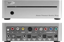 Gefen EXT-HOMETSP Коммутатор-масштабатор 4 к 1: источника композитного или S-Video сигнала, компонентного видео и аналогового аудио, а также двух HDMI источников c цифровым аудио на HDMI и цифровое аудио.