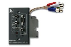 Kramer WP-220 Линейный усилитель VGA, видео, звуковых сигналов (CV / VGA + AUDIO; Wall Plate)