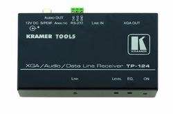 Kramer TP-124 Приемник VGA, стерео звуковых(аналог и S/PDIF) и RS-232 сигналов из витой пары (CAT5) (VGA + AUDIO + RS-232; Tools)