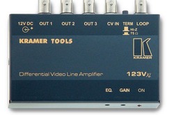 Kramer 123Vxl Линейный усилитель-распределитель 1:3 композитных видеосигналов сигналов, 425 МГц (CV; Tools)