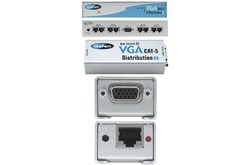 Gefen EXT-VGA-CAT5-148S Усилитель-распределитель 1 на 8 и передатчик для удлинения VGA или компонентного видео сигнала по витой паре.