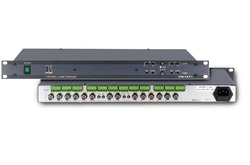 Kramer VM-1411 Двухрежимный усилитель - распределитель 1:10 видео- и симметричных аудиосигналов c регулировкой уровня сигнала и АЧХ, 224 МГц (CV + AUDIO; 19" Rack)