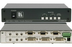 Kramer VS-2DVA Коммутатор 2х1 сигналов DVI-D и звуковых стереосигналов и VGA и звуковых стереосигналов (VGA / DVI + AUDIO; Desktop)