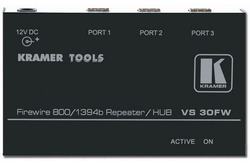 Kramer VS-30FW 3-х портовый репитер / концентратор Firewire, до 800 Мбит/с (FIREWIRE; Tools)