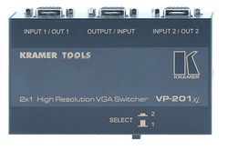 Kramer VP-201xl Коммутатор 2x1 сигналов VGA высокого разрешения, 1300 МГц (VGA; Tools)