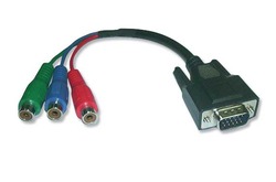 Переходный кабель Kramer VGA на 3 RCA  (0.25м)