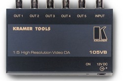 Kramer 105VB Усилитель-распределитель 1:5 композитных видеосигналов, 280 МГц (CV; Tools)