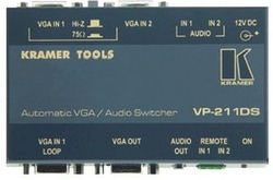 Kramer VP-211DS Автоматический коммутатор 2x1 VGA и звуковых стереосигналов, 300 МГц (VGA + AUDIO; Tools)