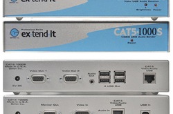 Gefen EXT-CAT5-1000 Комплект устройств для удлинения VGA и USB интерфейсов, а также стерео аудио сигнала по витой паре.