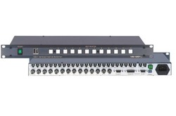 Kramer VS-1001xlm Коммутатор 10х1 звуковых и видеосигналов с переключением в интервале кадрового гасящего импульса, 400 МГц (CV + AUDIO; 19" Rack)