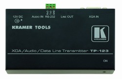Kramer TP-123 Передатчик VGA, стерео звуковых и RS-232 сигналов в витую пару (CAT5) (VGA + AUDIO + RS-232; Tools)