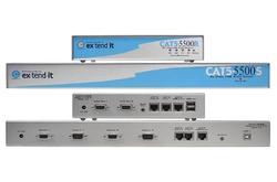 Gefen EXT-CAT5-5500 Комплект устройств для удлинения двух VGA каналов и USB интерфейса, а также стерео аудио сигнала по витой паре.
