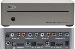 Gefen EXT-HOMETS Коммутатор-масштабатор 4 к 1: двух источников компонентного видео и аналогового аудио сигналов и двух HDMI источников c цифровым звуком на HDMI и цифровое аудио.