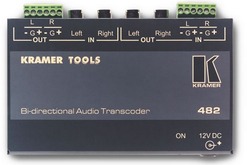 Kramer 482 Транскодер симметричных и несимметричных звуковых стереосигналов (AUDIO; Tools)