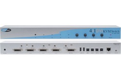 Gefen EXT-DVIKVM-441 Коммутатор 4 к 1 для переключения между источниками DVI, USB 2.0 интерфейса и стерео аудио сигнала.