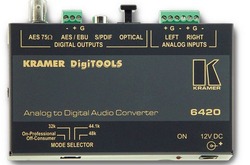 Kramer 6420 Преобразователь аналоговых симметричных звуковых сигналов в цифровые (AUDIO; DigiTools)