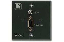Kramer WXV-1 Настенная панель для коммутации графических сигналов (от VGA до UXGA) через HD15F и dbltjсигналов через RCA (Евро) (VGA, RCA; Wall Plate)