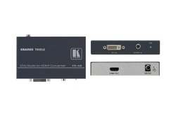 Kramer FC-48 — преобразователь, формирующий из видеосигнала DVI-D и аудиосигнала S/PDIF сигнал HDMI.