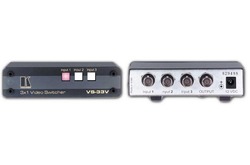 Kramer VS-33V Коммутатор 3x1 видеосигналов c переключением в интервале кадрового гасящего импульса, 46 МГц (CV; Desktop)