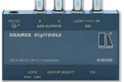 Kramer 6808 Де-эмбеддер аудиосигналов  AES/EBU из SDI (SDI / AES/EBU; DigiTools)