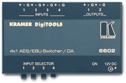 Kramer 6602 Коммутатор 4x1:2 цифровых аудио сигналов (AUDIO; Tools)