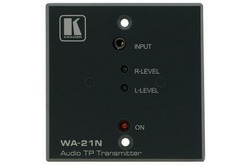 Kramer WA-21N Преобразователь небалансного в балансное аудио, передатчик аудио в линию из витой пары (Евро) (AUDIO; Wall Plate)