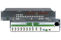 Kramer VS-1604 Коммутатор 16x4 видео- и симметричных звуковых стереосигналов с коммутацией в интервале кадрового гасящего импульса, 208 МГц (CV + AUDIO; 19" Rack)